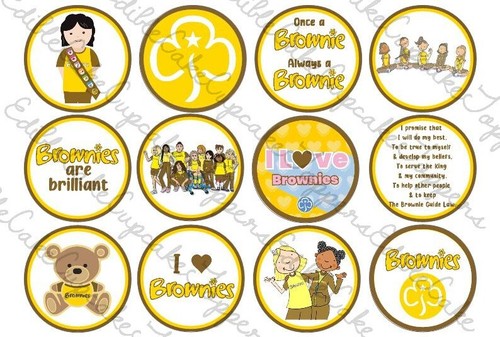 Brownies girl guides cupcake - brownies,