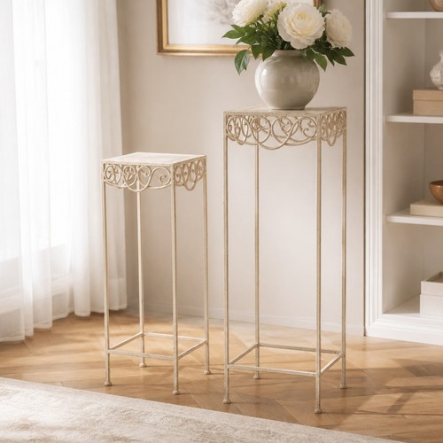 Set cream square plant - of,