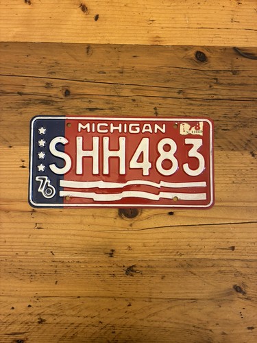 Vintage michigan license - michigan, us
