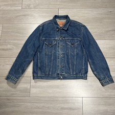 Vintage Levi's Jacket Denim Trucker Mens Blue 70550 04 Size L
