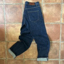 Hawksmill Denim Co. Men’s Loose Tapered Blue Indigo Selvedge Denim Jeans 36x32