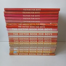 The Victor Book For Boys 1975 - 94 Annuals 19 Books +The Commandos at Singapore