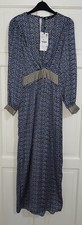 ZARA BLUE LONG GEOMETRIC PRINT