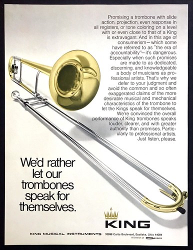 1974 king trombone - photo, "they