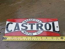 Enamel Sign Castrol Motor Oil
