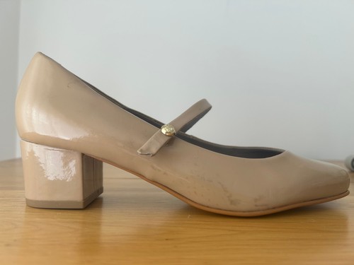 Biba taupe patent leather - biba,