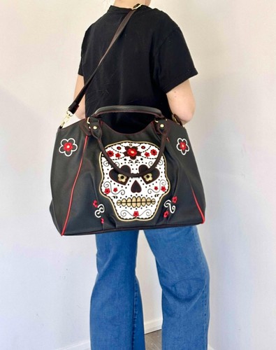 Banned womens skull handbag - womens,