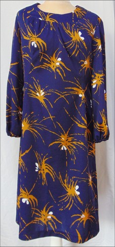 Vintage 1970s dress - , navy