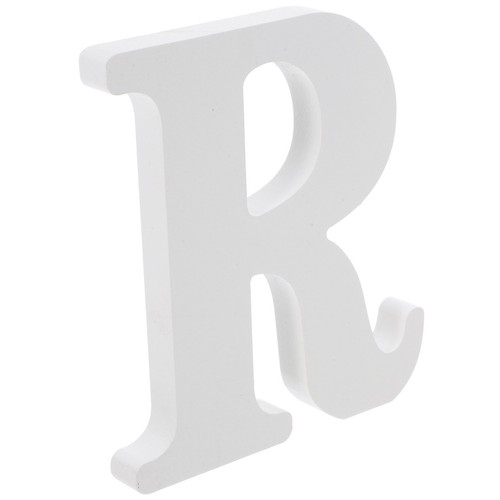 White wooden alphabet letters - white,