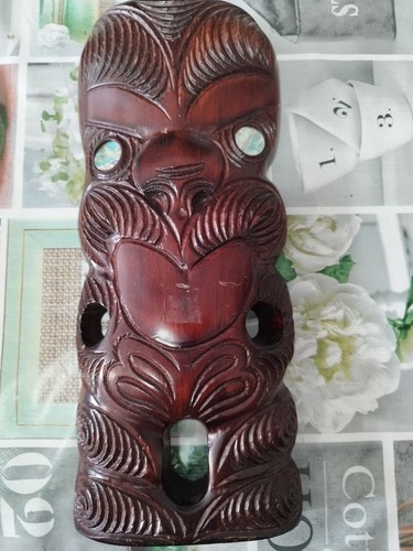 Vintage maori tiki statue - maori,