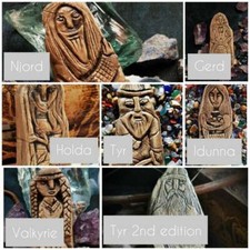 Norse god goddess statues - x8,