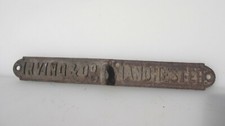 Antique Iron Shop Awning Bracket Blinds Tie jetty Mooring "Irving Co Manchester"