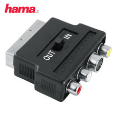 Hama Scart to Phono RCA and S-Video Adapter