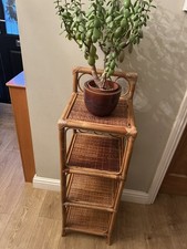 Vintage Bamboo Wicker Shelf