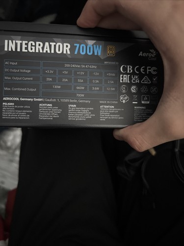 Aerocool integrator 700w - 700w, 80