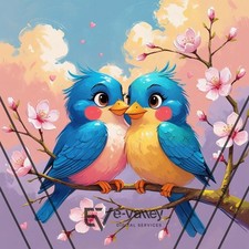 Love Birds Artwork Digital