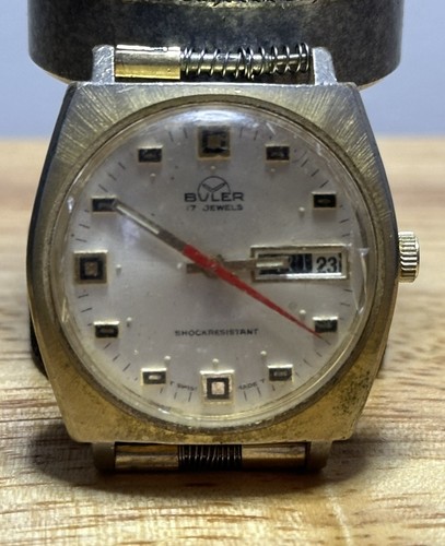 Vintage buler 17j mens gold - vintage,