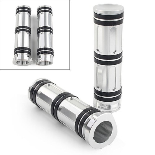 Silver handlebar grips bar - 1",