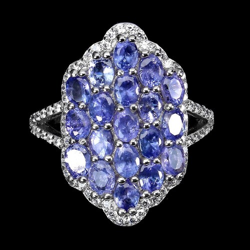 Silver ring tanzanite - silver,