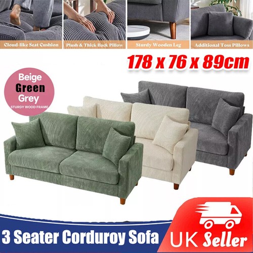 Seater corduroy sofa - 3,