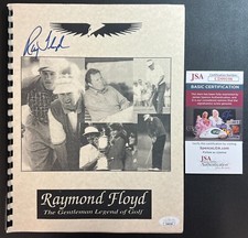 Raymond Floyd Signed B&W Program JSA Cert. w/COA PGA Tour Pro Golfer HOF 1989!