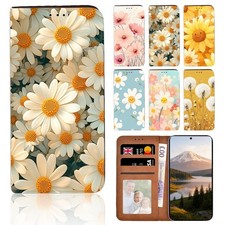 Daisy Garden Art Leather Flip
