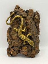 Vintage Brass Lizard Mounted