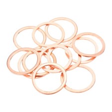 12 Pcs Flat Copper Washers