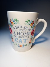 History & Heraldry A House Is Not A Home Without A Cat Fine Porcelain Mug