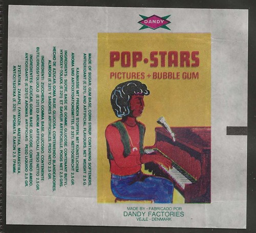 Dandy gum wrapper pop - wrapper-pop, stars