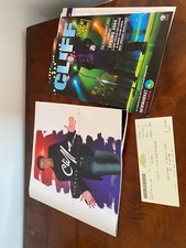CLIFF RICHARD LIVE AND KICKING OFFICIAL TOUR PROGRAMME BOOK AND TICKET