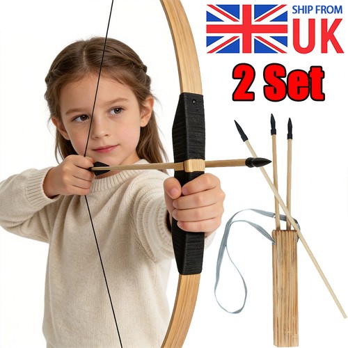 Set wooden bow arrow - 2,