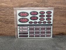 Rc 4WD Sticker Sheet Decals