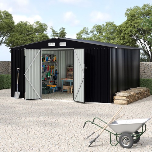 8x10ft outdoor metal storage - 8x10ft,