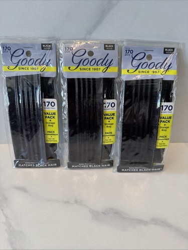 Goody black bobby pins lot - black,