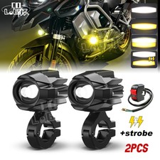 2x Motorcycle LED Auxiliary