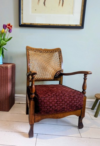 Art deco sunburst caned - art,
