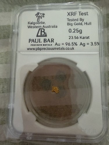 Gold nugget 25g - gold, 0.25g