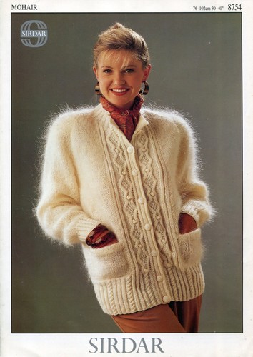 Sirdar 8754 lady jacket - sirdar, mohair