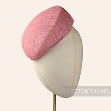 'Betty' Sloped Pillbox Sinamay