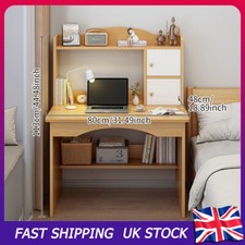 Computer desk with bookshelf - computer,