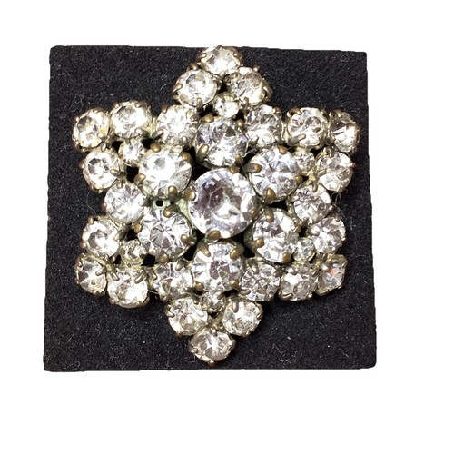 Vintage brooch sparkly clear - vintage,