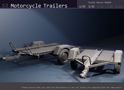 Motorcycle trailer 1 35 - motorcycle,