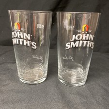 2X John Smiths Pint Glasses