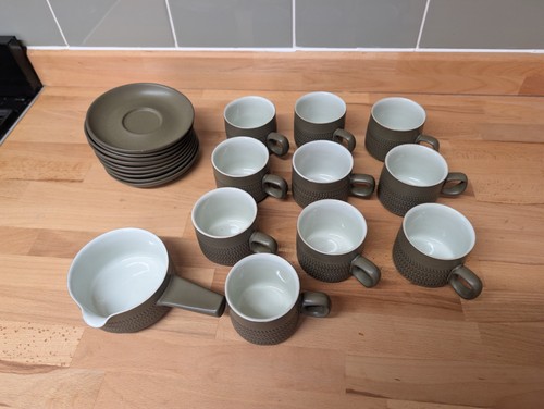 Denby vintage pottery olive - pottery,