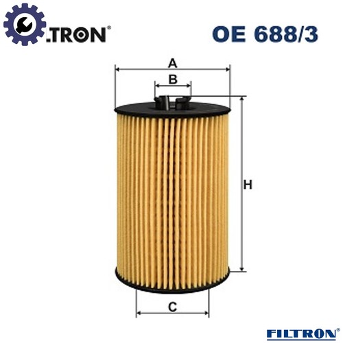 Oil filter 688 for skoda - oil,