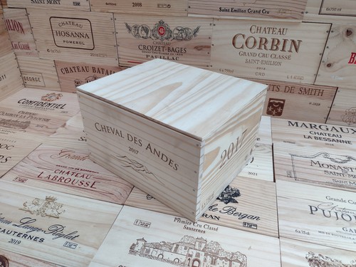 Wooden wine box - wooden, with
