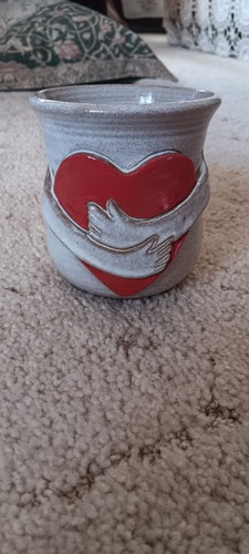 Mud works pottery mug heart - mud,