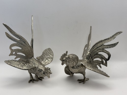 Vintage pair silver metal - vintage, of