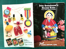 Jean Greenhowe Knitting Pattern Booklet using Oddments of Wool 40 -Bazaar Knits